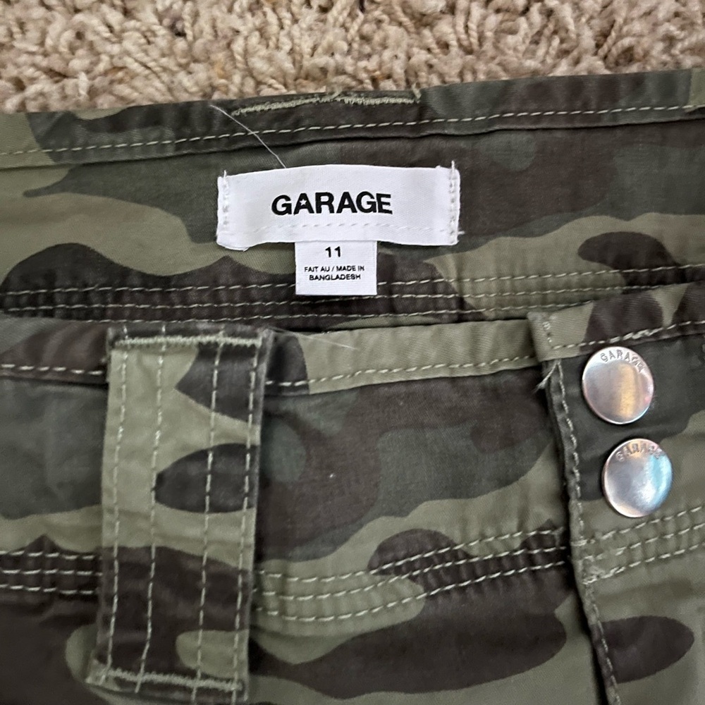 green camo cargos